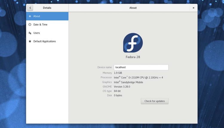 come aggiornare a fedora 28 da fedora 27